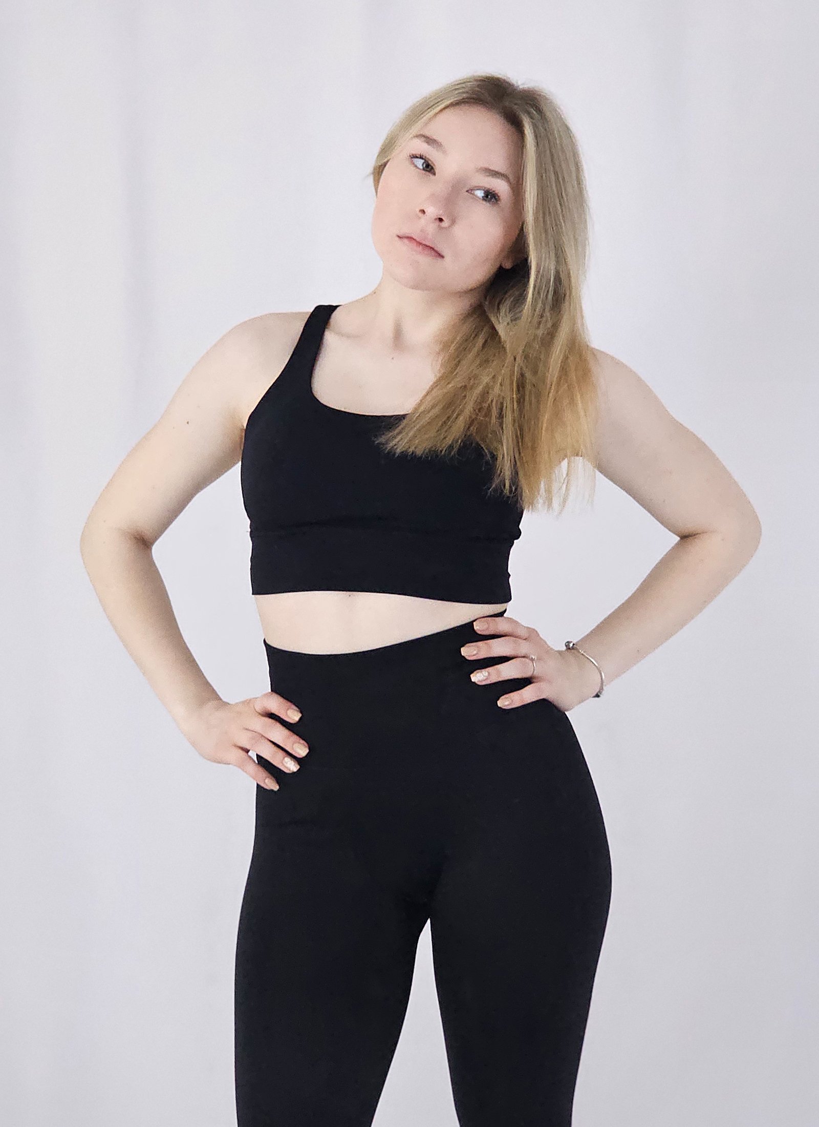 Harmony Sportski Top Black - Slika 4