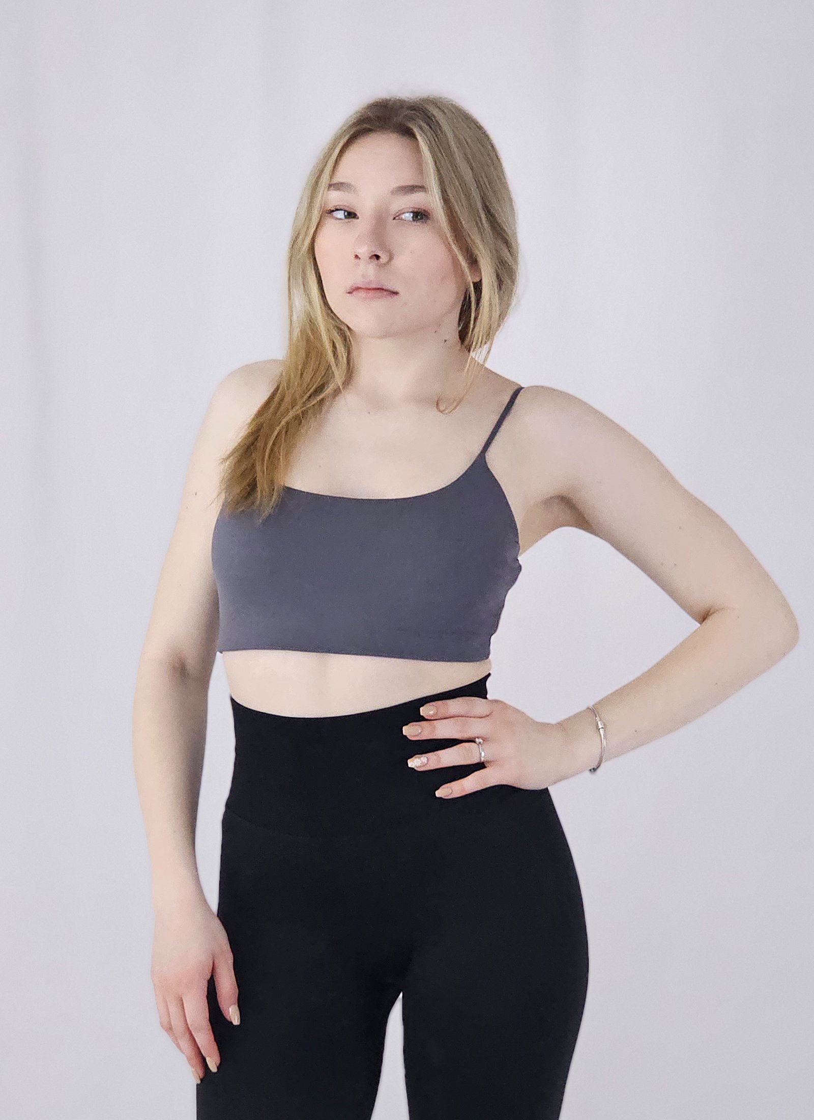 Queen Sportski Grudnjak Onyx Gray