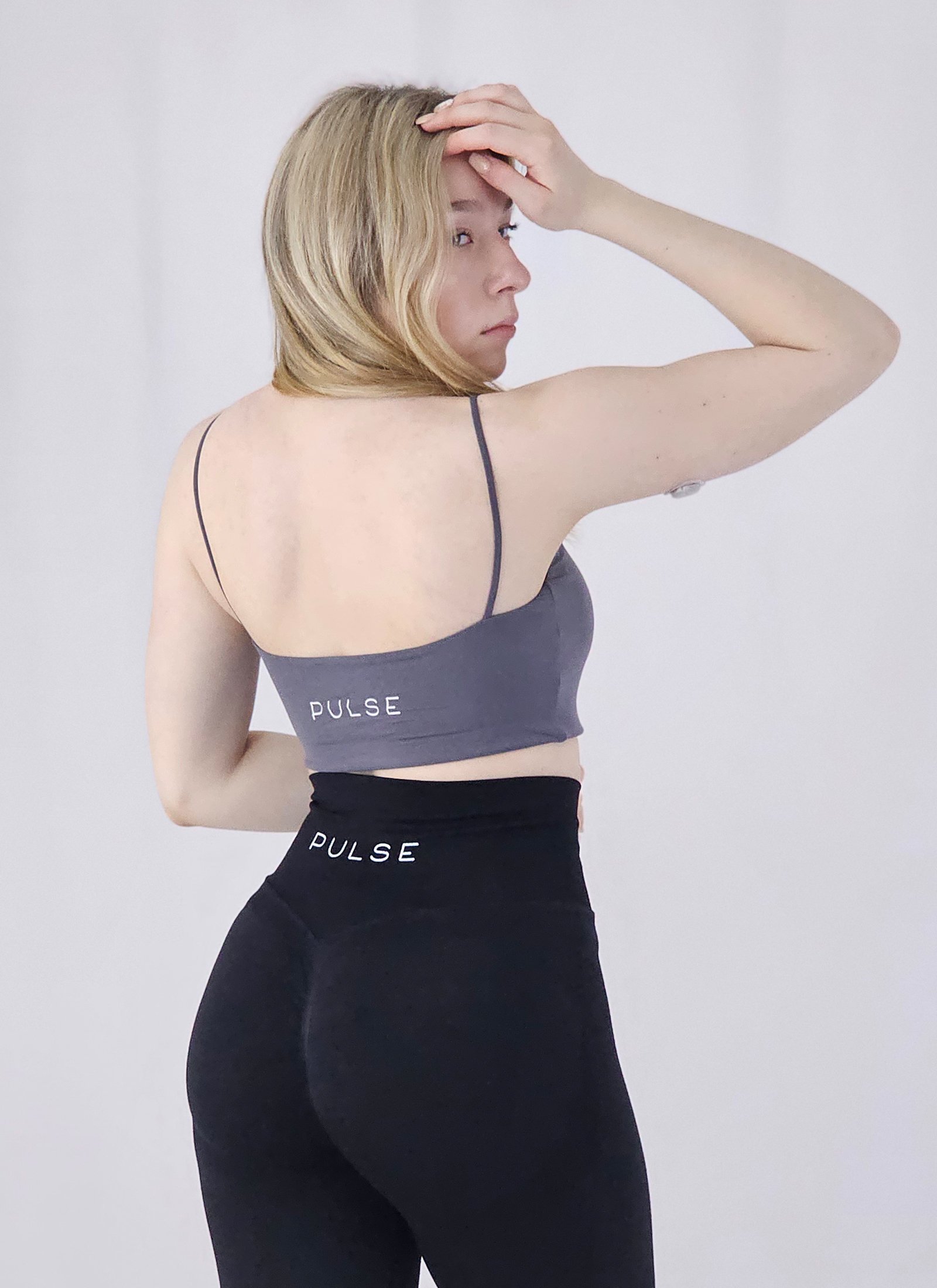 Queen Sportski Grudnjak Onyx Gray - Slika 5